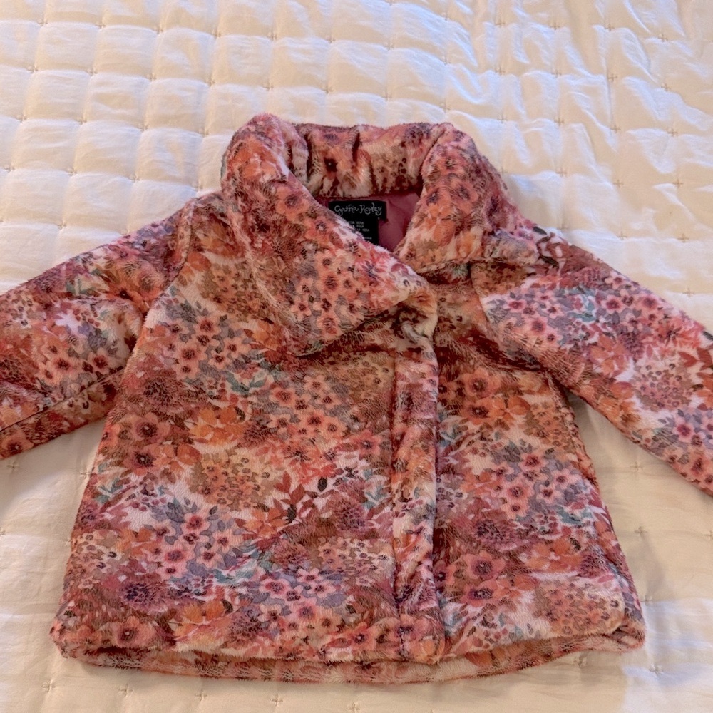 Girls' Floral Cozy Jacket